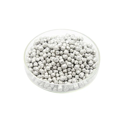 Granule de magnésium blanc argenté de haute pureté à 99,9 %